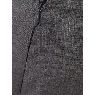 Gray Wool Midi Skirt