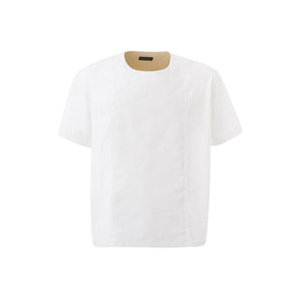 Camiseta de algodón blanca