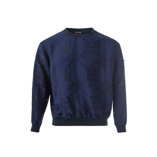Blaues Leinen-T-Shirt