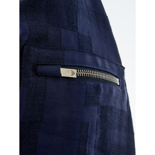 Blaues Leinen-T-Shirt