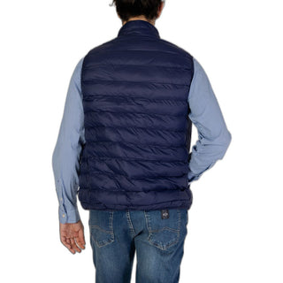 Blaue ärmellose Polyamidjacke