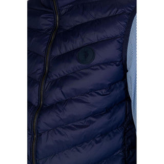 Blaue ärmellose Polyamidjacke