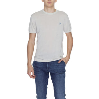 Graues Baumwoll-T-Shirt
