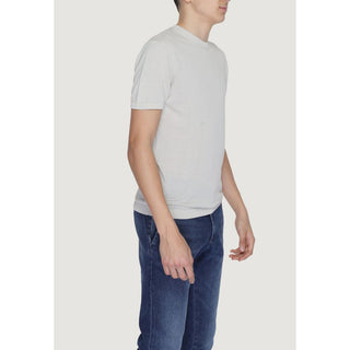 Graues Baumwoll-T-Shirt