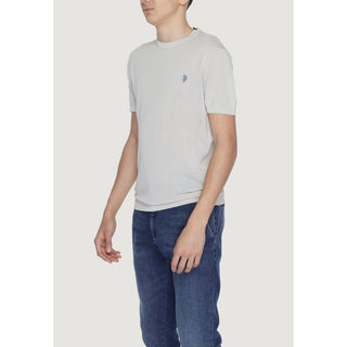 Graues Baumwoll-T-Shirt