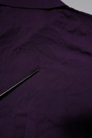 Violet Cashmere Collared Polo T-shirt