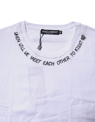 Camiseta blanca sin mangas de algodón con estampado