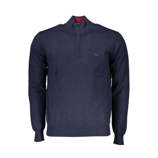 Blue Cotton Men's Sweater