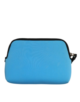 Blaue DG Logo Print Clutch Reißverschluss Borse Täschchen