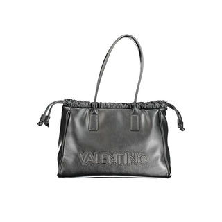 Damenhandtasche aus schwarzem Polyurethan