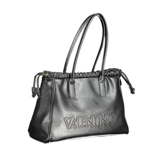 Damenhandtasche aus schwarzem Polyurethan