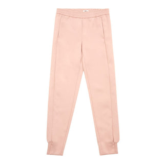Pantalones casuales de poliéster rosas