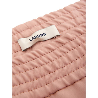 Pantalones casuales de poliéster rosas