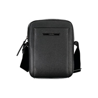 Elegante schwarze Umhängetasche mit Logodetail