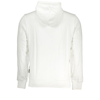 White Cotton Men's Hoodie