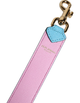 Correa para bolso con asa de cuero rosa y azul para el hombro
