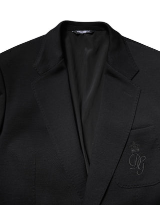 Black Wool Slim Fit Coat Blazer Jacket Suit