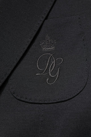 Black Wool Slim Fit Coat Blazer Jacket Suit