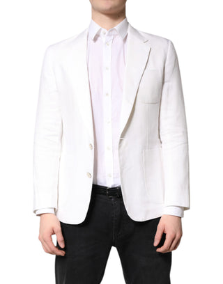 White Single Breasted Men Coat Blazer Suit