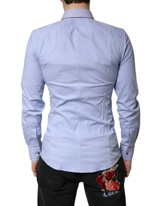 Camisa formal de vestir SICILIA de algodón azul claro  