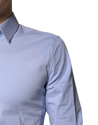 Camisa formal de vestir SICILIA de algodón azul claro  