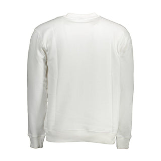 Sudadera blanca de algodón para hombre