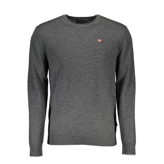 Suéter de lana gris para hombre