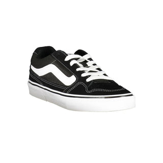Black Polyurethane Men Sneaker