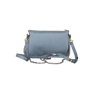 Azzurro Polyurethane Women's Bag With Shoulder Strap