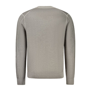 Grauer Wollpullover für Herren