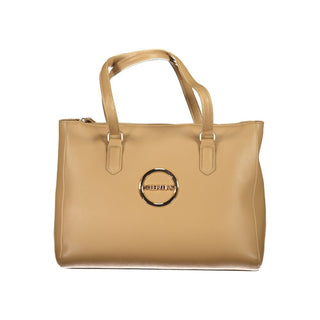Bolso de mujer beige de poliuretano  