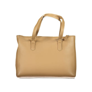 Bolso de mujer beige de poliuretano  