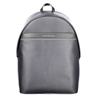 Blauer Herrenrucksack aus Polyurethan