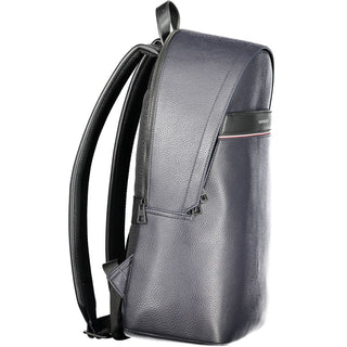 Mochila para hombre de poliuretano azul