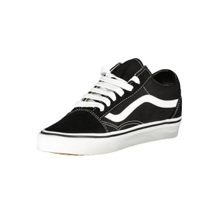 Schwarze Leder-Sneaker für Damen