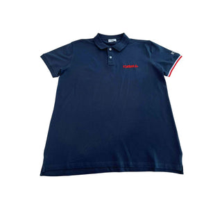 Blaues Baumwoll-Polohemd für Herren