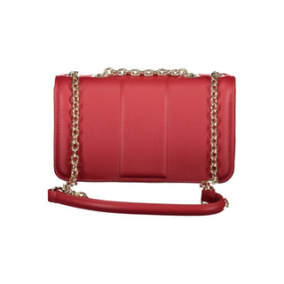 Rote Polyethylen-Handtasche