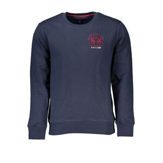 Sudadera azul de algodón para hombre