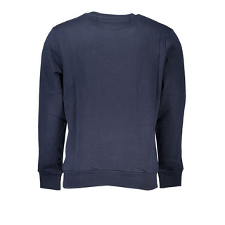 Sudadera azul de algodón para hombre