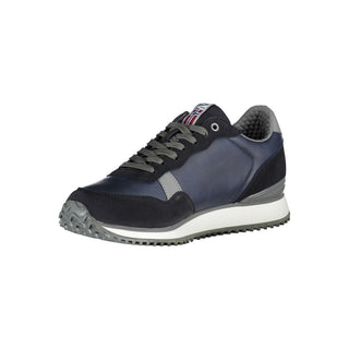Blue Polyester Sneaker