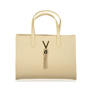 Beige Polyurethane Women's Bag