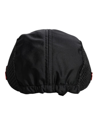 Schwarze Nylon-Baseballkappe mit 6 Panels und DG-Logo