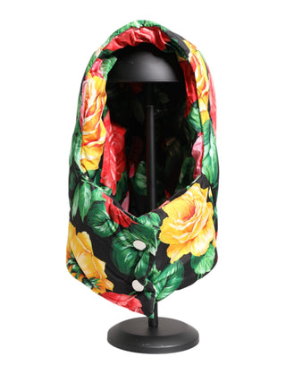 Sombrero tipo turbante con estampado floral multicolor para toda la cabeza
