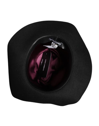 Black Wide Brim Trilby Fedora Hat