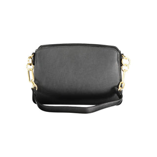 Damen-Tasche aus schwarzem Polyurethan