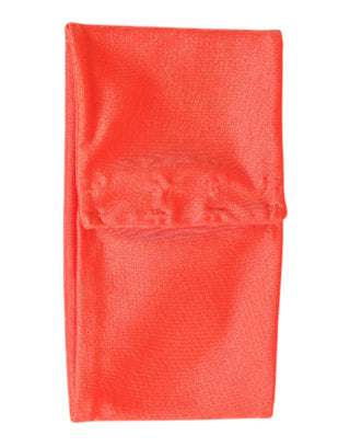 Orangefarbener Halswärmer aus Nylon-Stretch für Damen