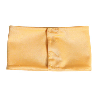 Gelber Halswärmer-Schal aus Nylon-Stretch für Damen