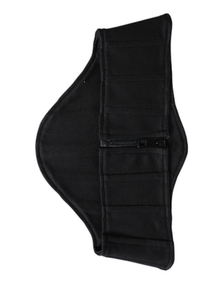 Fajín de esmoquin de algodón negro para cintura