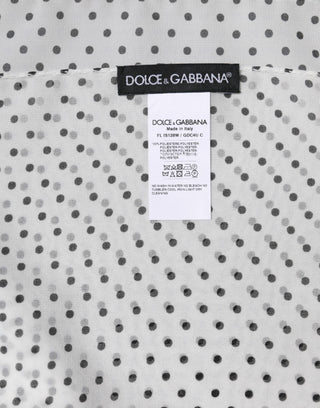 White Polka Dots Polyester Wrap Shawl Scarf