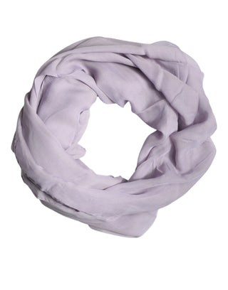Bufanda chal envolvente rectangular de seda morada